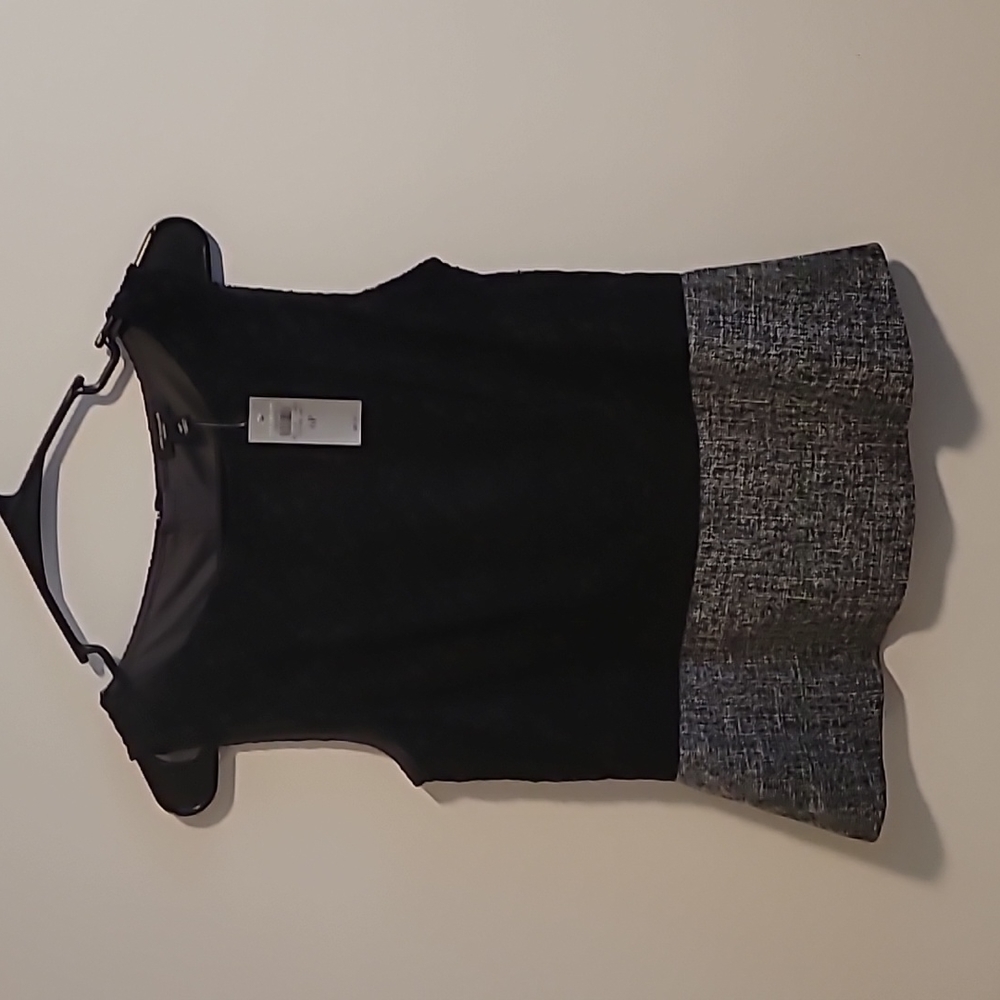 Black tank top dress shirt